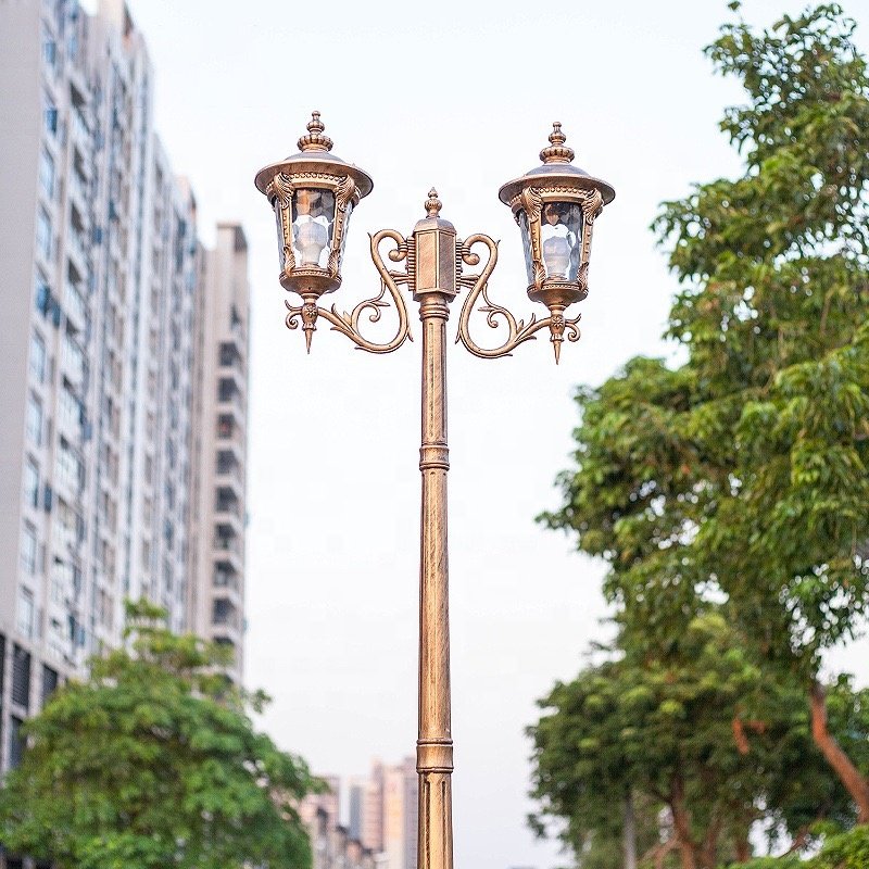 Double Headed Courtyard Villa Waterproof Garden Lamp Community Park Lawn Landscape Garden Outdoor Lamp