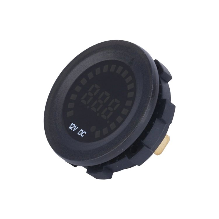DC 12V Car Waterproof Blue Green Red Color RGB LED Meter Digital Display 5-30V Auto Colorful 24V Digital Voltmeter