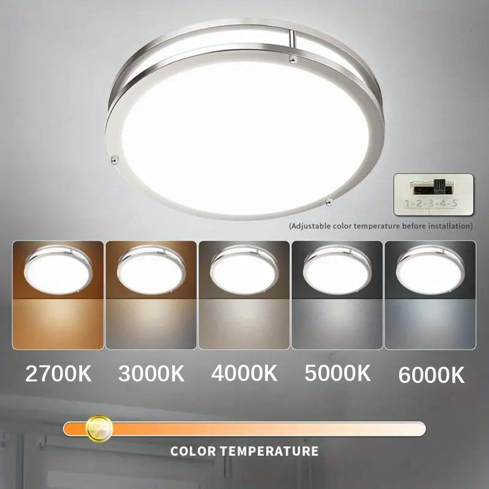 Local Shipment 2700K/3000K/4000K/5000K/6000K Adjustable Ceiling Lights, Dimmable Lighting for Hallway Bathroom or Kitchen