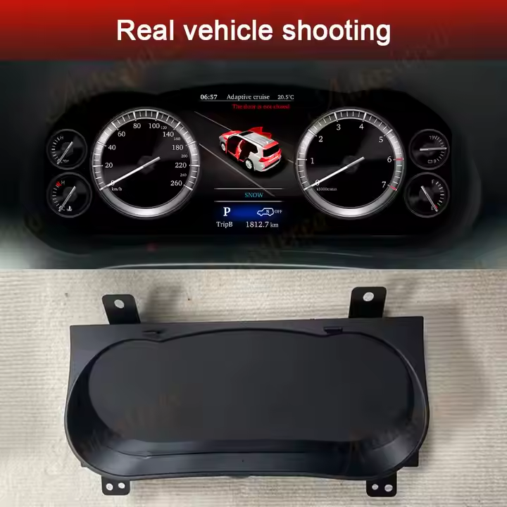 12.3" LCD Car Digital Speedometer for Toyota Hilux Revo Rocco Fortuner 2016-2024 Digital Speedometer Cluster Digital Dashboard