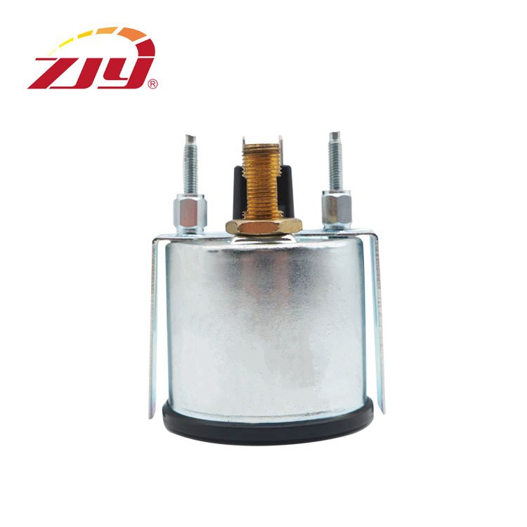 ZJY VDO Mechanical Pressure Gauge 2 "52mm 0-10bar/0-150psi 12V Automotive Instrument Yellow Light with NPT1/8 Sensor
