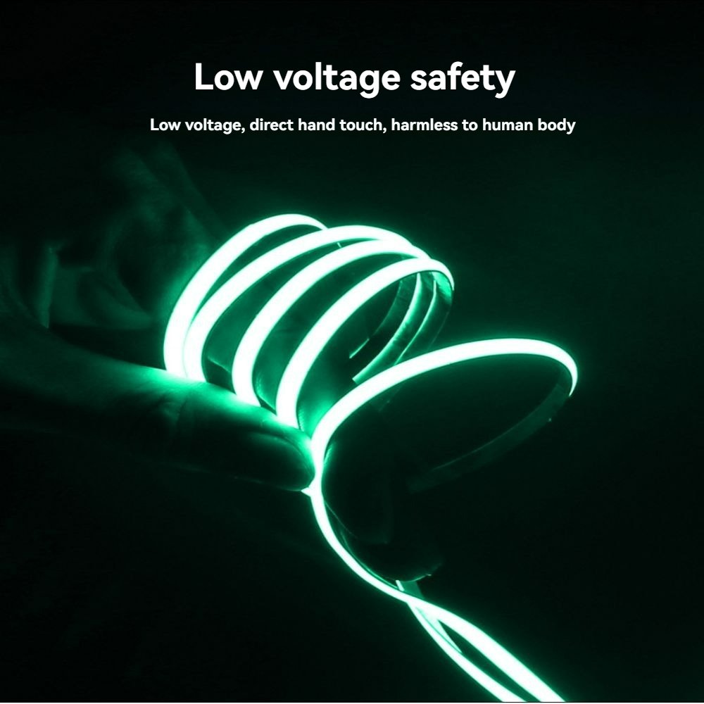 12V 4MM COB480 5W Colourfulw Strobe High Brightness Apparent Finger Self Adhesive Room Household Flexible Soft Strip Light