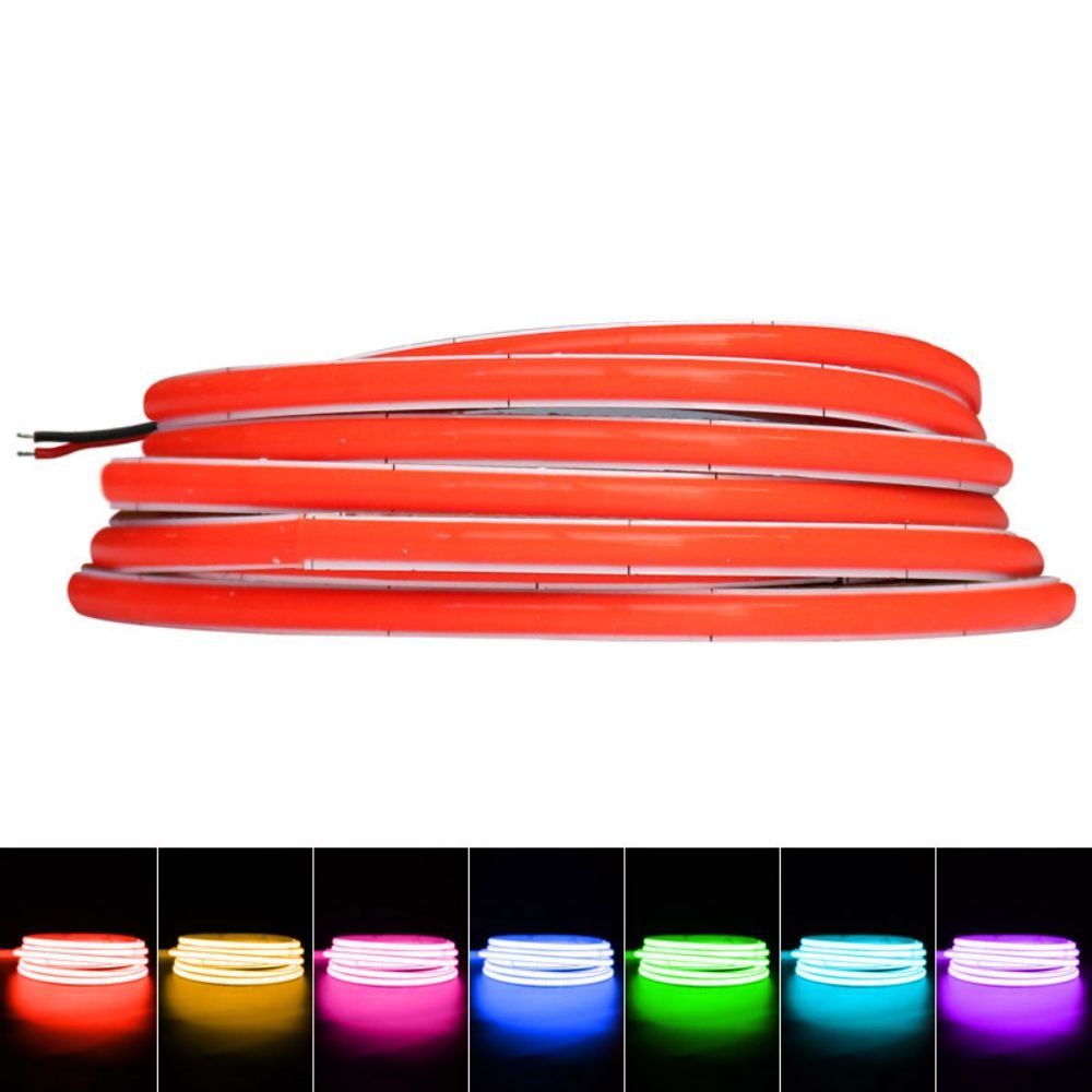 12V 4MM COB480 5W Colourfulw Strobe High Brightness Apparent Finger Self Adhesive Room Household Flexible Soft Strip Light