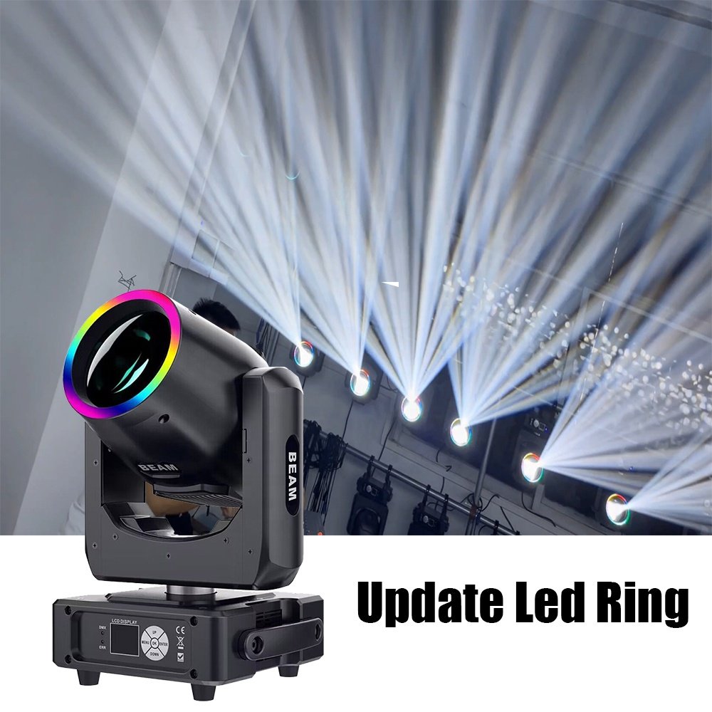 Update Led Strip on Head Mini 230 Beam Moving Light High Bright Stage Lighting Pro DMX 512 Disco DJ Lamp