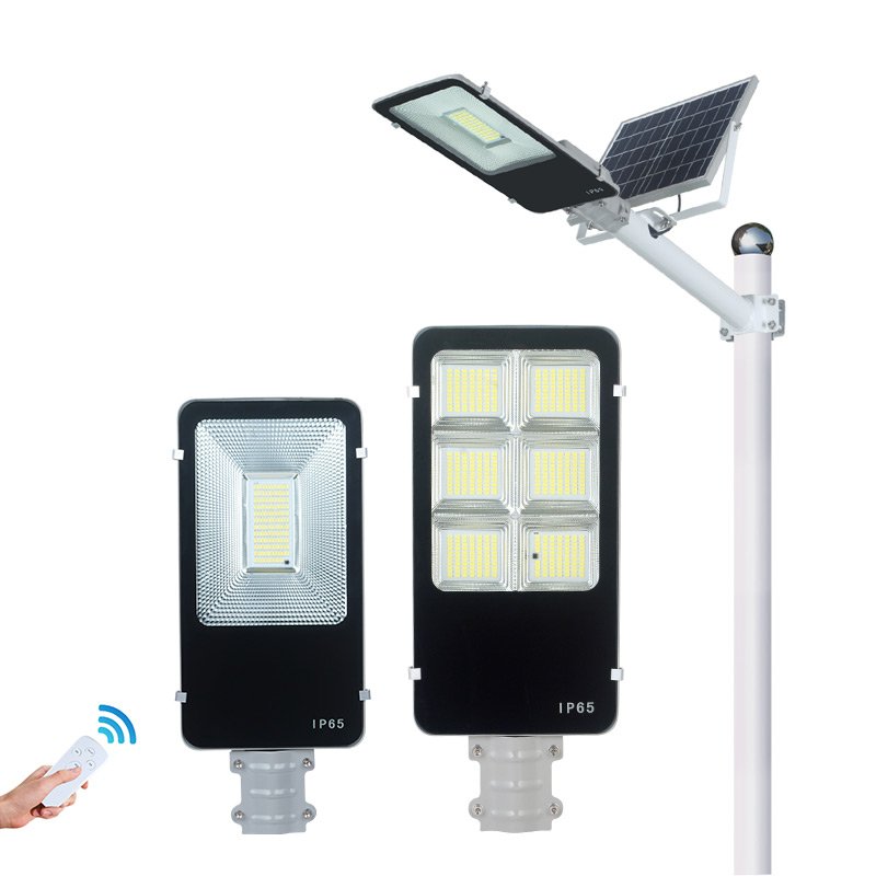 Multiple Models Commercial 5730 Led High Lumen Ip65 Waterproof Die Cast Aluminum Remote Control Polysilicon Solar Street Lights