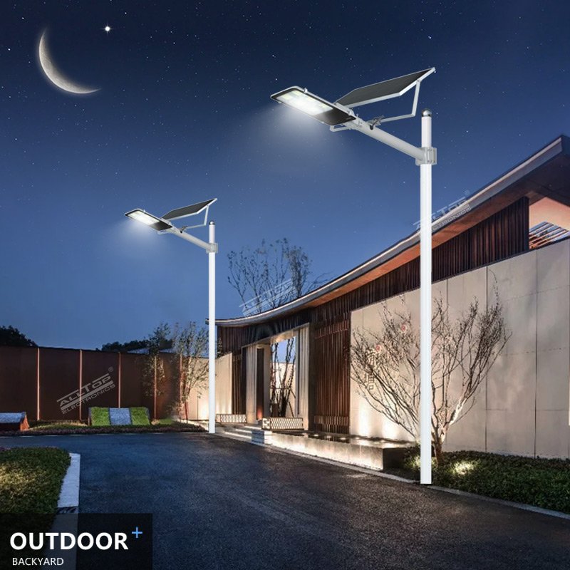 Multiple Models Commercial 5730 Led High Lumen Ip65 Waterproof Die Cast Aluminum Remote Control Polysilicon Solar Street Lights