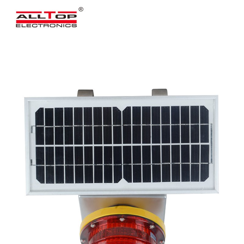 ALLTOP High Quality IP65 Waterproof Solar Powered LED Marine Navigation Aviation Obstacle Emergency Warning Light