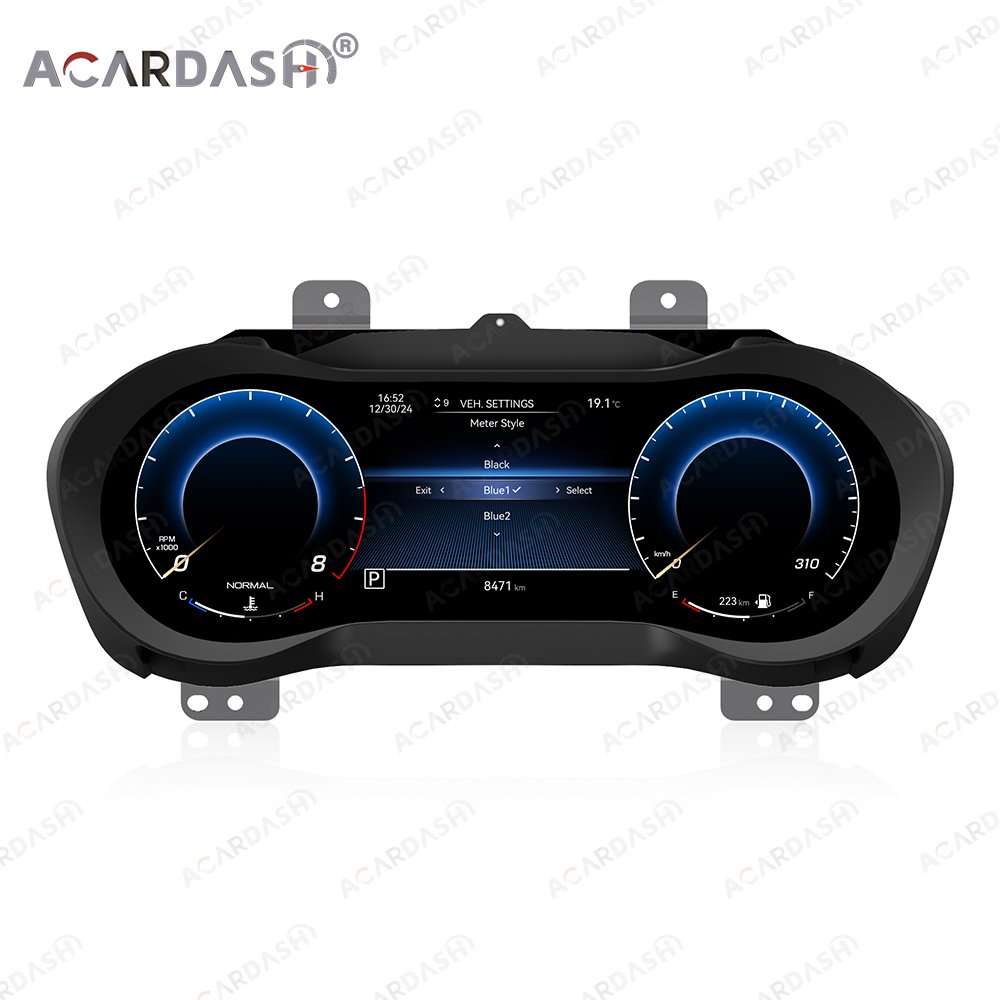 ACARDASH 2025 Newest UI Linux Digital Instrument LCD Cluster Speedometer Auto Meter Screen Panel for Maserati Ghibli 2014-2020