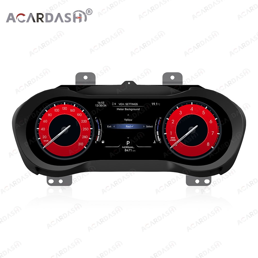 ACARDASH 2025 Newest UI Linux Digital Instrument LCD Cluster Speedometer Auto Meter Screen Panel for Maserati Ghibli 2014-2020