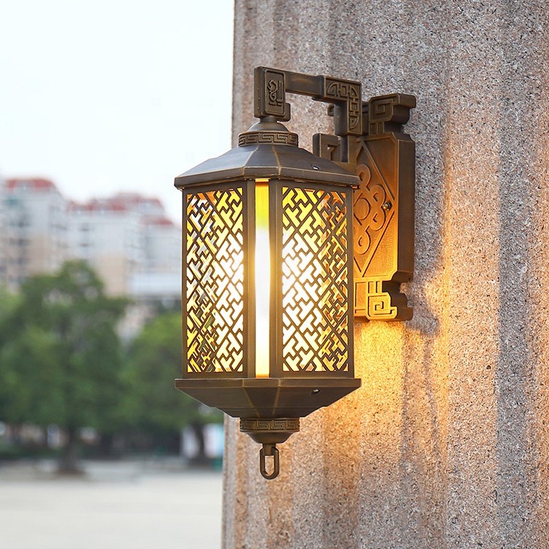 European Style Antique IP65 Aluminium Led Outdoor Wall Lamp Vintage Classical Wall Led Light Outdoor for Garden