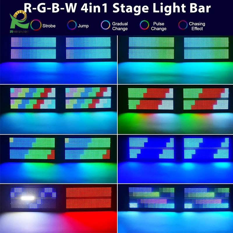 Redsun Dj Party Stage Light Stage RGB Color Strobe Light Wholesale 200 Watts Led 48+8 Strobe Light