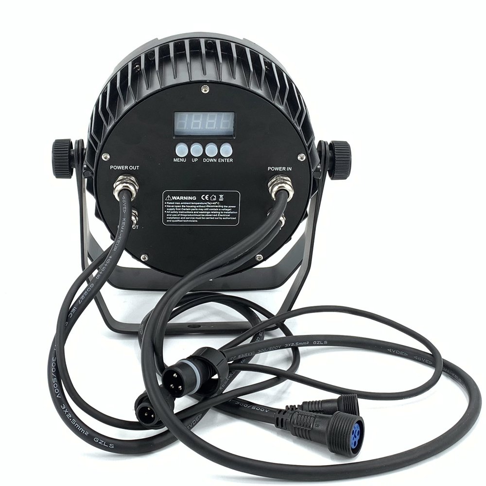 IP65 Waterproof Stage Effect Aluminum Led Par 18x18W RGBWA UV 6in1 DMX512 Outdoor Down Light DJ Equipment Disco Wash No Noise
