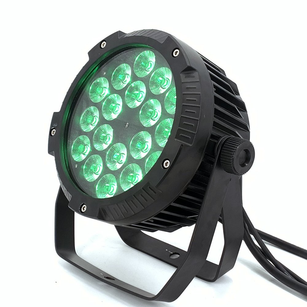 IP65 Waterproof Stage Effect Aluminum Led Par 18x18W RGBWA UV 6in1 DMX512 Outdoor Down Light DJ Equipment Disco Wash No Noise