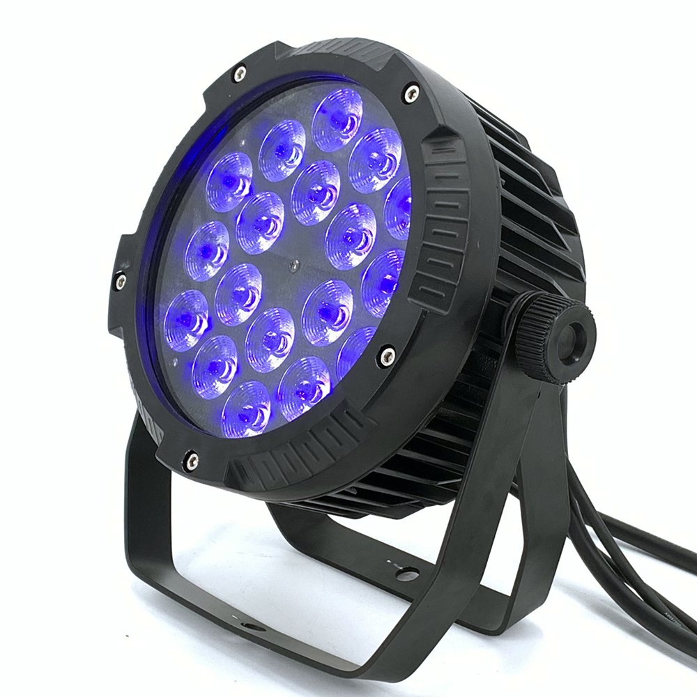 IP65 Waterproof Stage Effect Aluminum Led Par 18x18W RGBWA UV 6in1 DMX512 Outdoor Down Light DJ Equipment Disco Wash No Noise