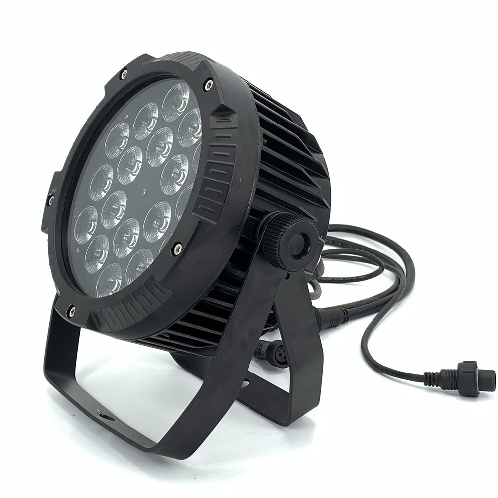 IP65 Waterproof Stage Effect Aluminum Led Par 18x18W RGBWA UV 6in1 DMX512 Outdoor Down Light DJ Equipment Disco Wash No Noise