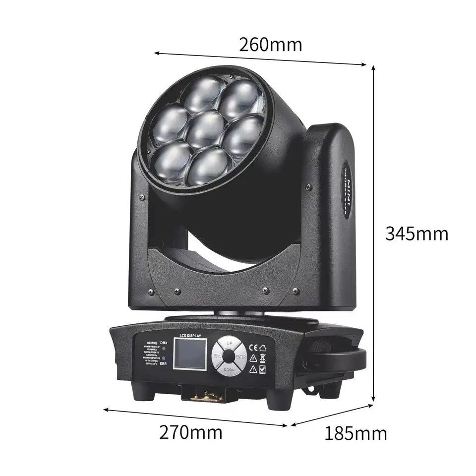 Clay Paky Mini Bee Eye Mini 7*40w Bee Eyes Moving Head Cabeza Movil Rgbw Disco Lighting Led Stage Lights
