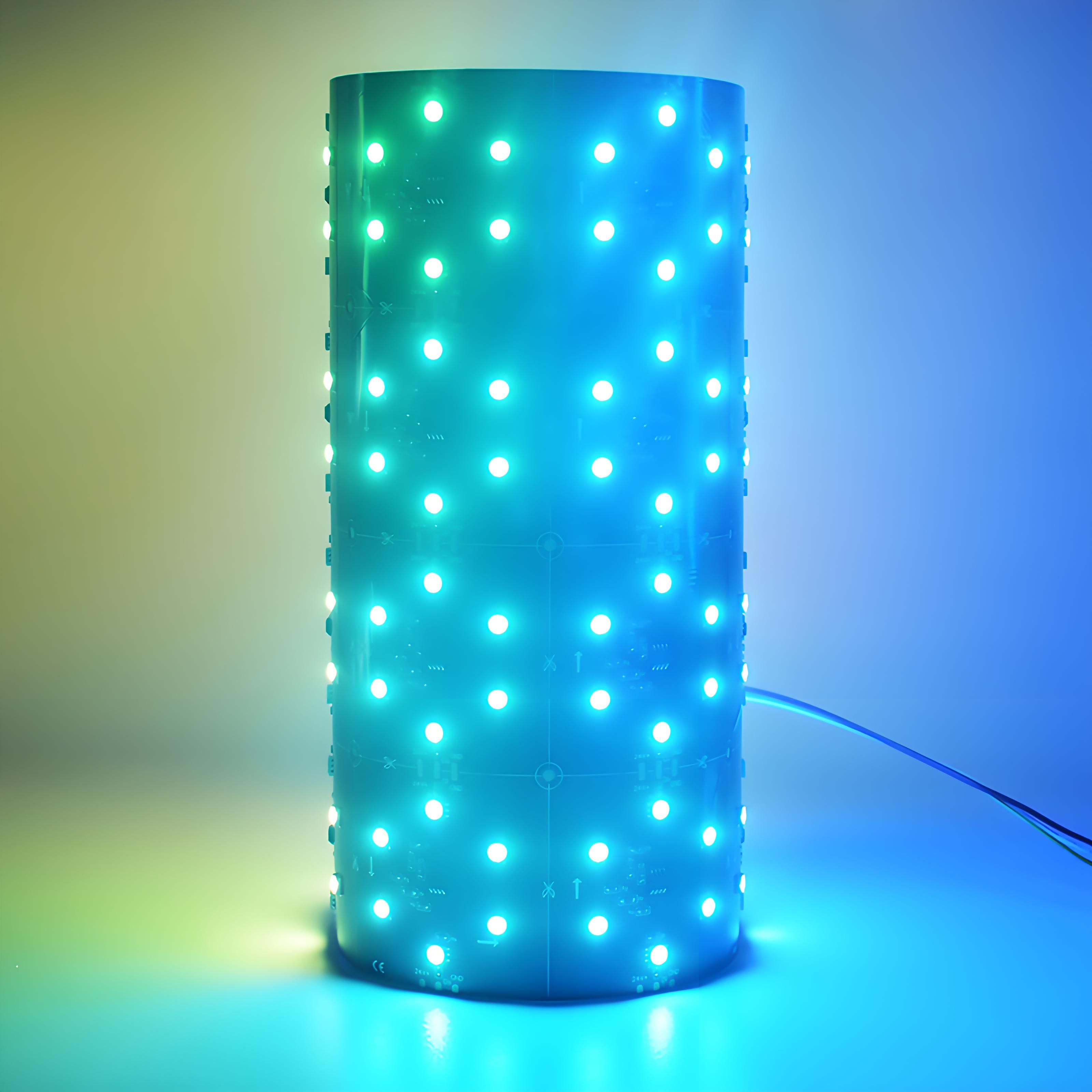 4PCS RGB Addressable LED Light Sheet Smart RGB Digital LED Panel Sheets Flexible With LED Controller Remote for Marble Stone Box