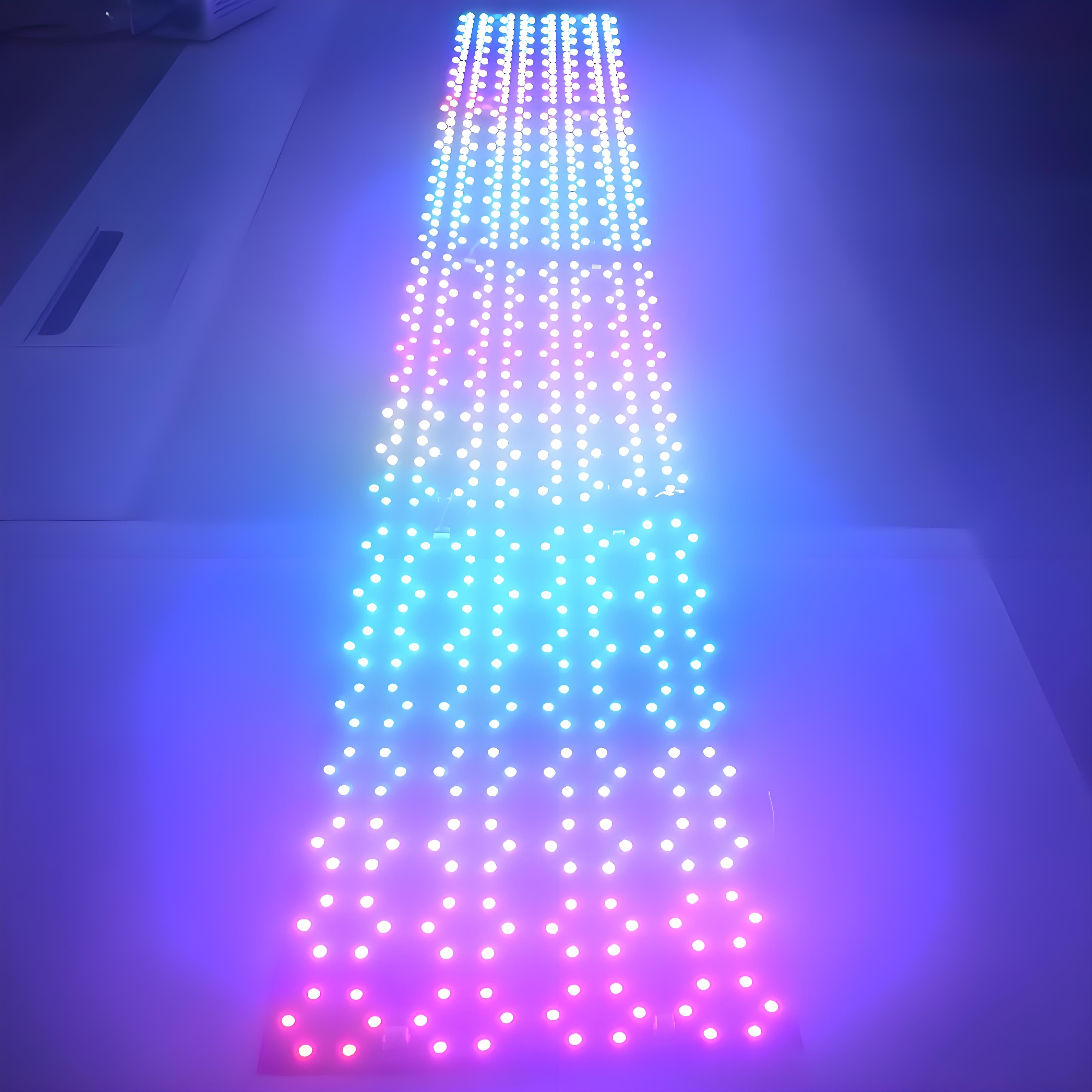 4PCS RGB Addressable LED Light Sheet Smart RGB Digital LED Panel Sheets Flexible With LED Controller Remote for Marble Stone Box
