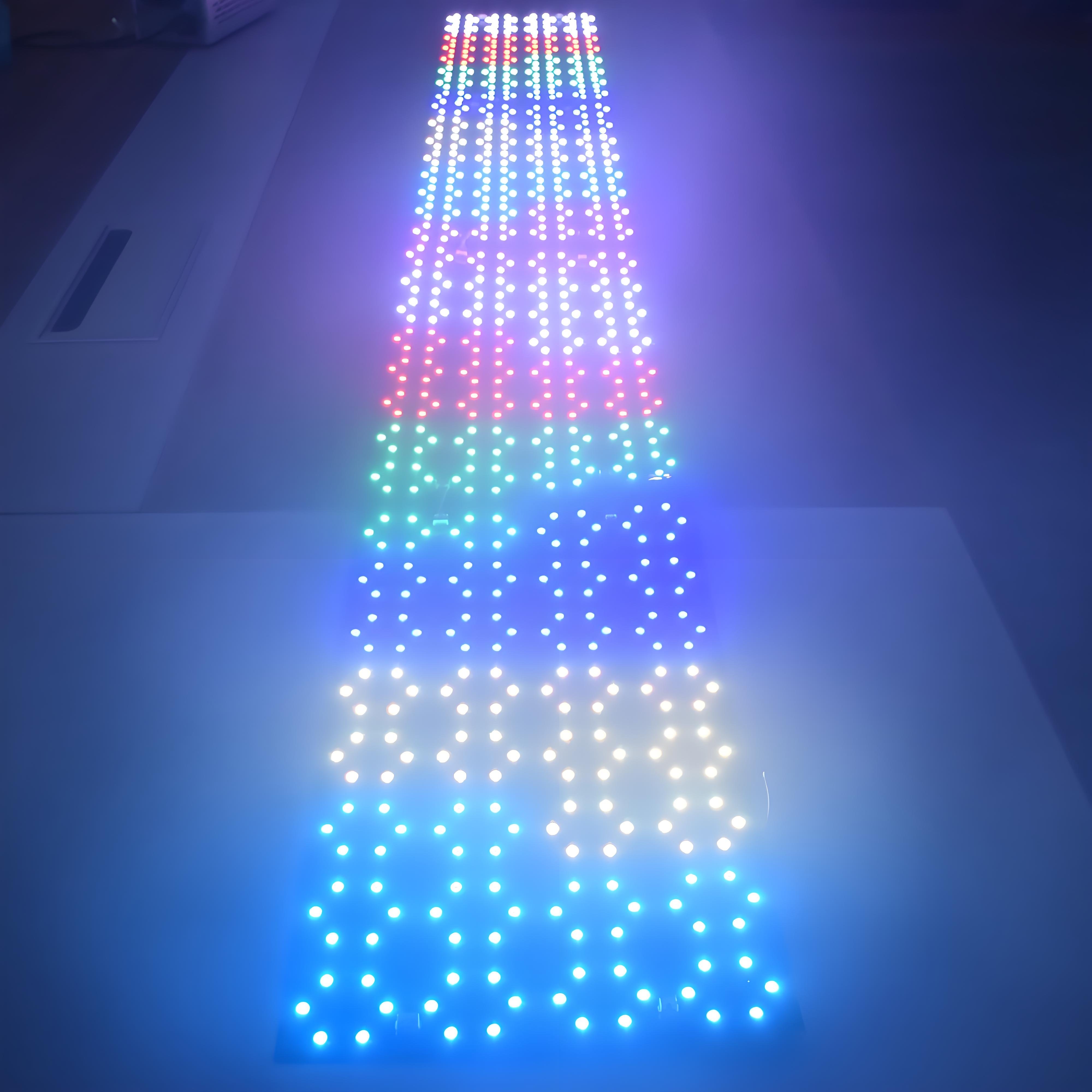 4PCS RGB Addressable LED Light Sheet Smart RGB Digital LED Panel Sheets Flexible With LED Controller Remote for Marble Stone Box