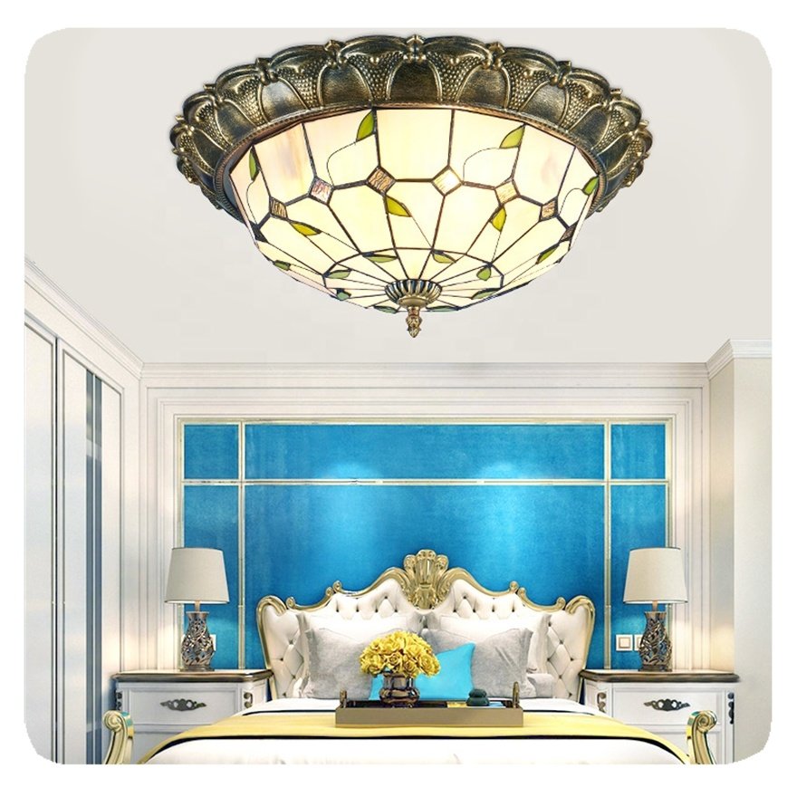New Mediterranean Pastoral Style Creative Tiffany Lights Lighting for Home Modern Chandeliers Ceiling Luxury Chandelier Lamps