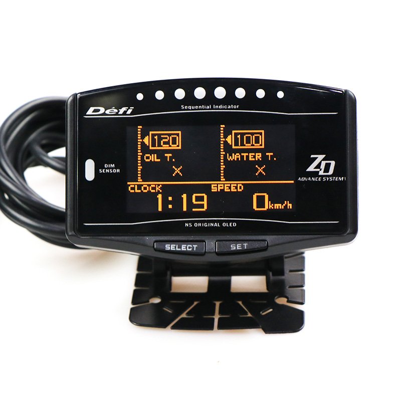 Full Kit Sports Package 10 in 1 BF CR C2 A1 DEFI Advance ZD Link Meter Digital Auto Gauge With Electronic Sensors