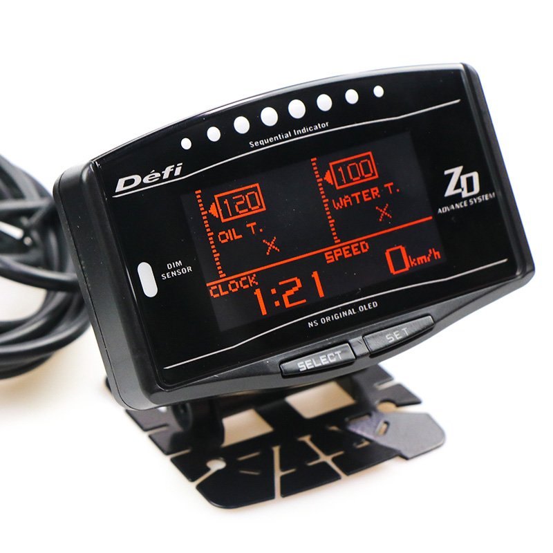 Full Kit Sports Package 10 in 1 BF CR C2 A1 DEFI Advance ZD Link Meter Digital Auto Gauge With Electronic Sensors