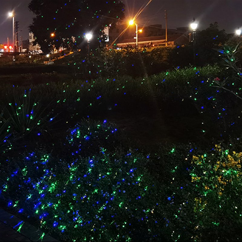 35W Outdoor RGB LED Firefly Light Dynamic Park Waterproof Tree Spotlight Aluminum IP65 DC Landscape Garden Snow Projector Light
