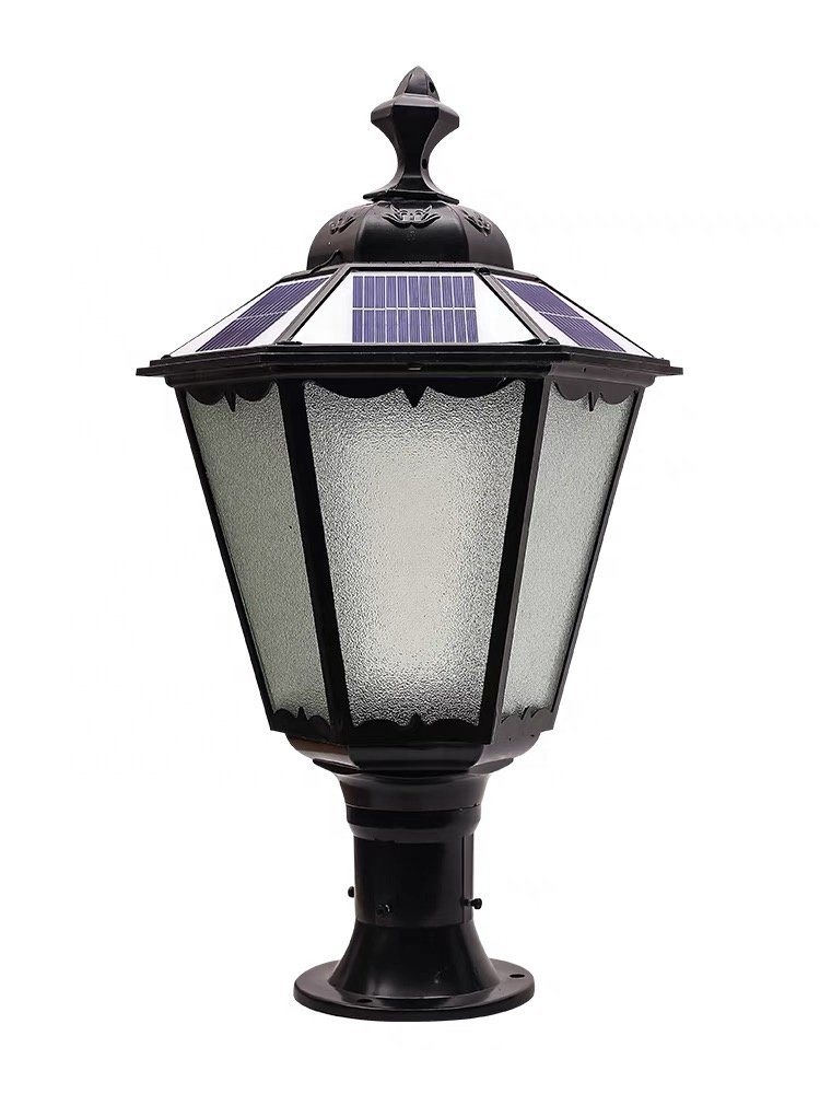 Outdoor Solar Pillar Lights, Modern and Simple Waterproof Villa Landscape Garden Lights, Fence Door Pillar Lights