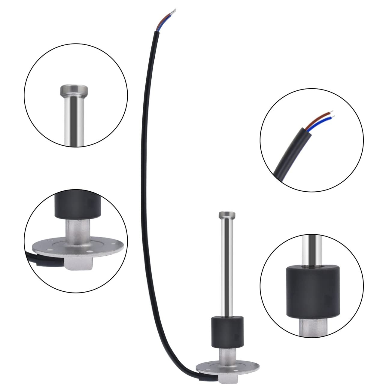 600mm Marine Boat RV Truck Fuel Water Tank Level Sensor Sender Sending Unit 0-190 Ohms 240-33ohms