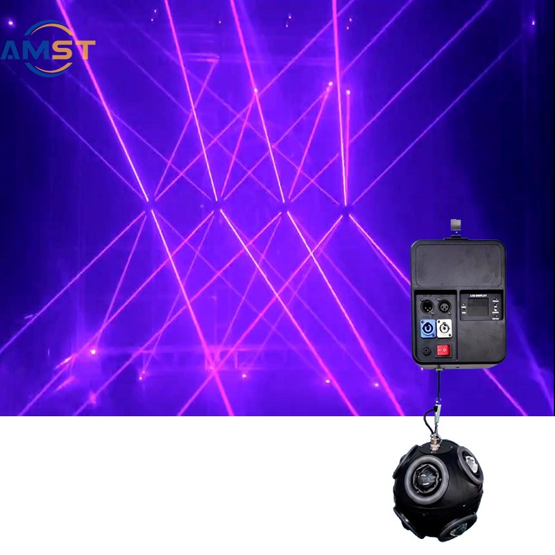 Show Time Stage Light DMX 512 Kinetic Ball Lifting Football Lights RGBW Led Beam RGB Laser 3 Meter up Down for Stage Performance
