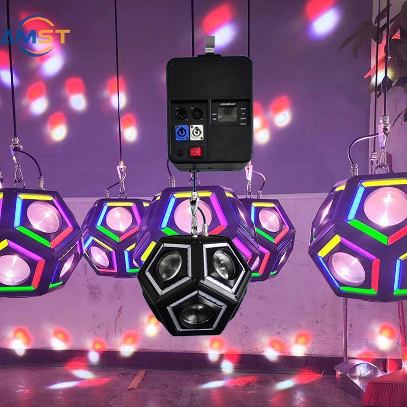 Show Time Stage Light DMX 512 Kinetic Ball Lifting Football Lights RGBW Led Beam RGB Laser 3 Meter up Down for Stage Performance