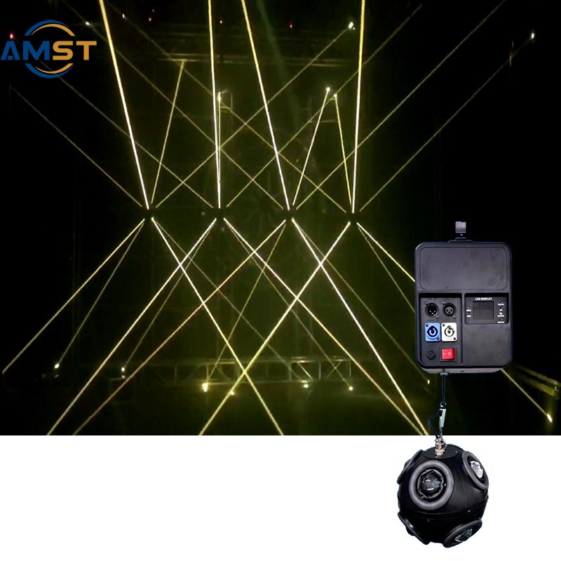 Show Time Stage Light DMX 512 Kinetic Ball Lifting Football Lights RGBW Led Beam RGB Laser 3 Meter up Down for Stage Performance