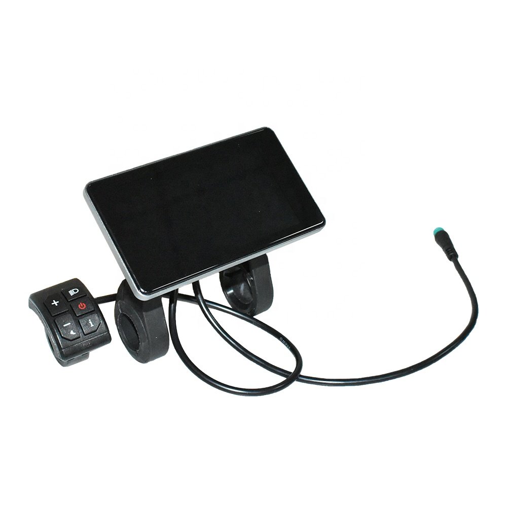 Ebike Keyless Meter 808 Horizontal Screen Auto Light Sensor 2# Protocol Electric E Bike NFC Card Function LCD Display for E-bike