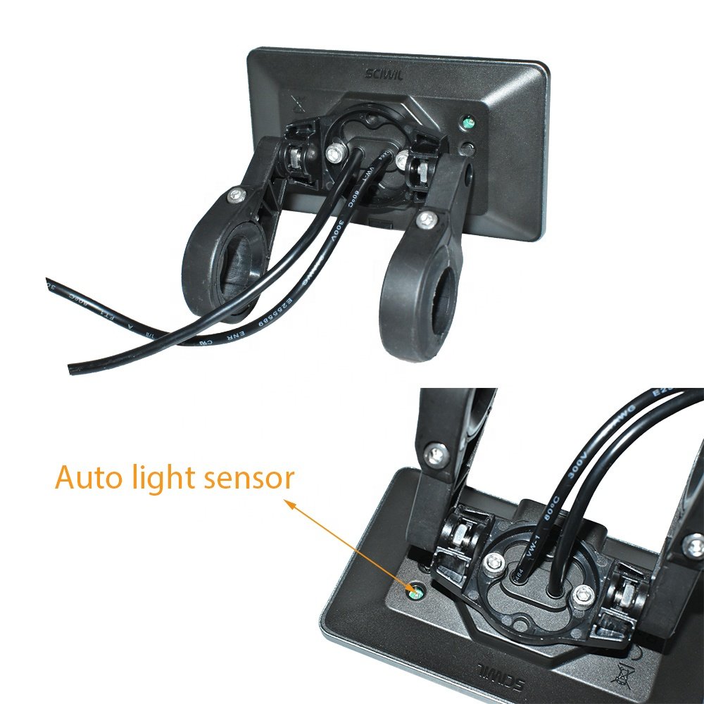 Ebike Keyless Meter 808 Horizontal Screen Auto Light Sensor 2# Protocol Electric E Bike NFC Card Function LCD Display for E-bike