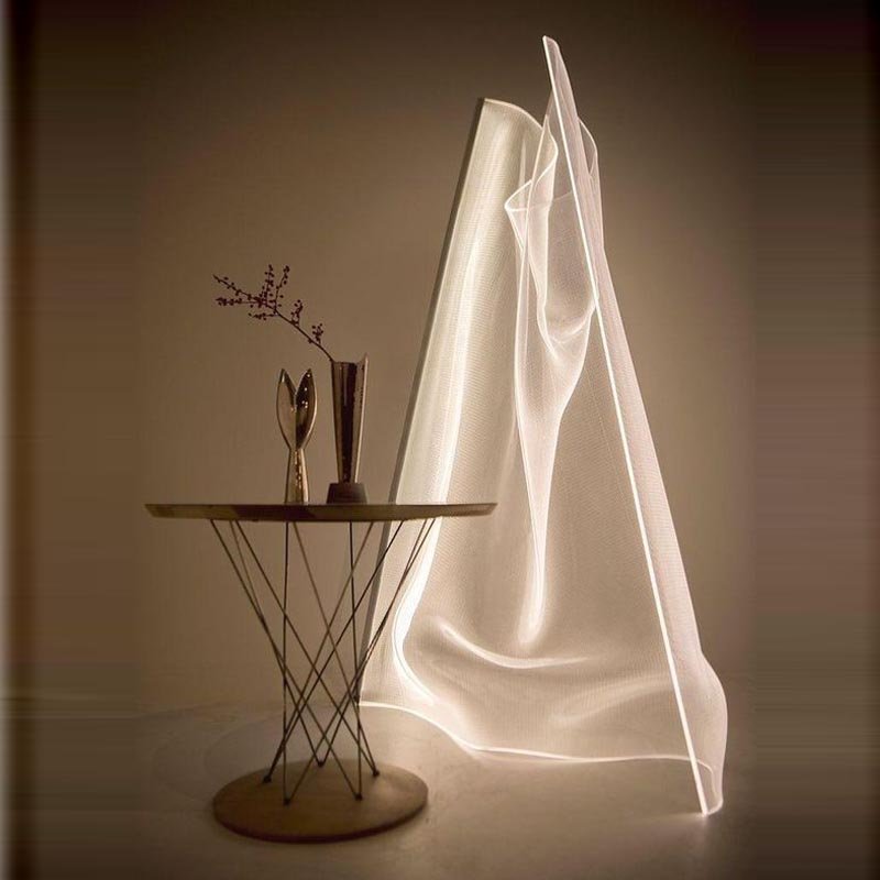 Living Room Corner Large Acrylic Standing Floor Lamps Villa Home Decor Designers Modern Gold Luxury Led Floor Lamp