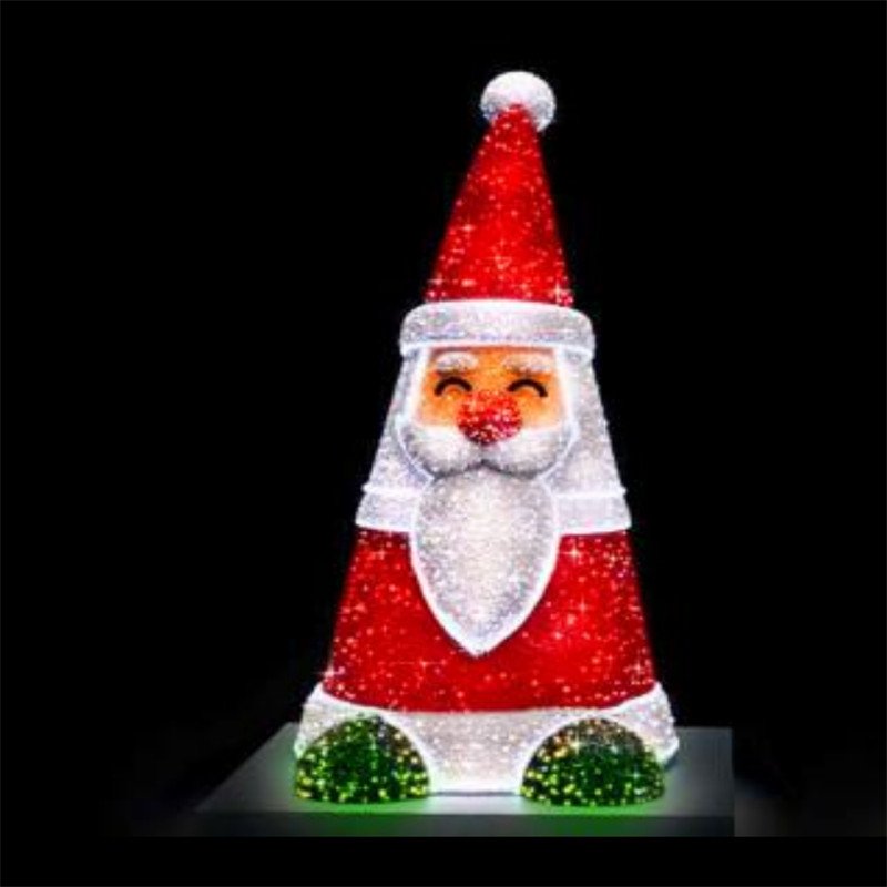 LED 3D Snowman Ornaments Outdoor Sculpture Christmas Holiday Commercial Decorations Art Custom Large Size String Motif Lights