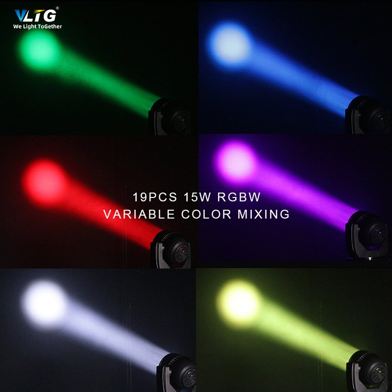 VLTG High Quality 19pcs 15w LED Wash Light Dmx Controller RGBW LCD Touch Screen Display for Night Club Party