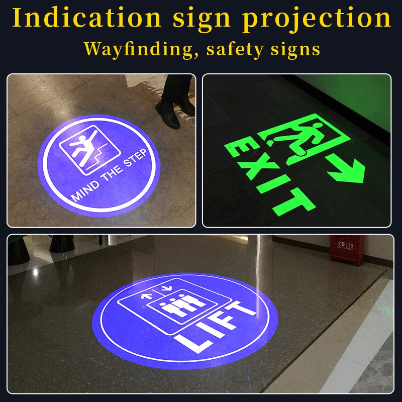 Free Custom Logo Gobo Projector Advertising Lights 60W/100W/150W LED Sign Wall Projection Lamp Outdoor Waterproof IP67 HD&Bright