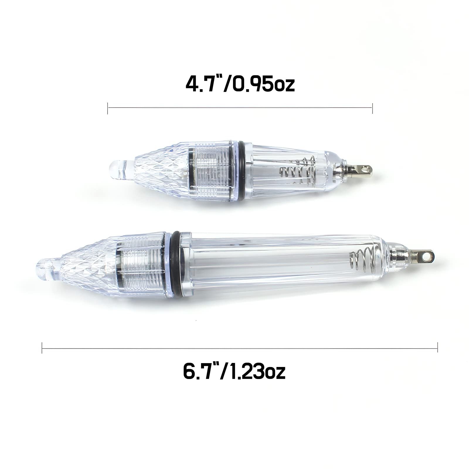 12cm LED Fishing Light Bait Lure Super Waterproof IP68 Underwater Lamp Deep Drop Fish Light