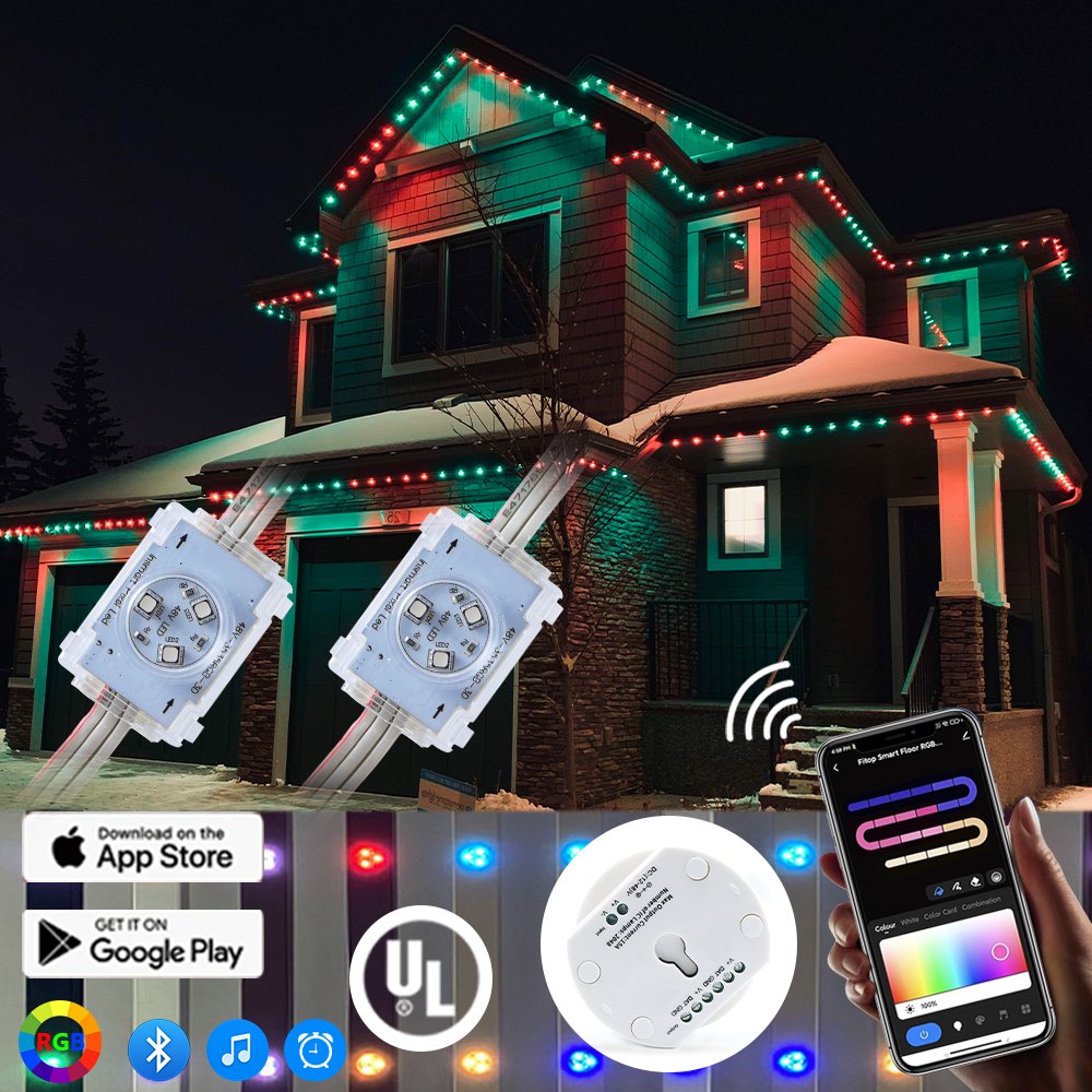 IW Permanent Christmas Lights Pixel Led Wholesale Price IP68 Outdoor Waterproof Rgbw Lighting Decorative Home Led Light