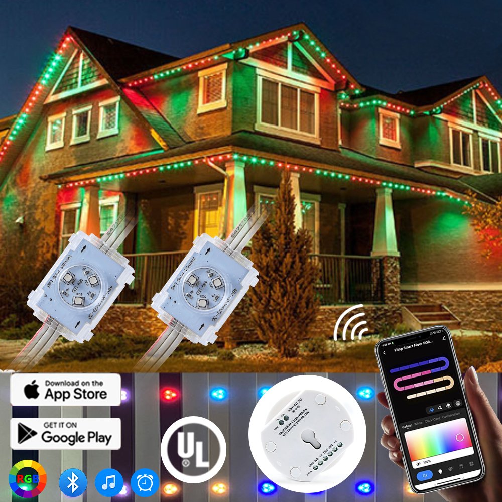 IW Permanent Christmas Lights Pixel Led Wholesale Price IP68 Outdoor Waterproof Rgbw Lighting Decorative Home Led Light