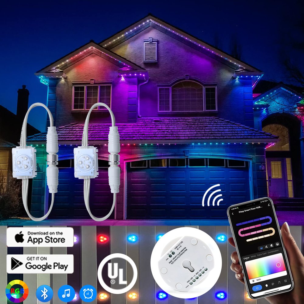 IW Permanent Christmas Lights Pixel Led Wholesale Price IP68 Outdoor Waterproof Rgbw Lighting Decorative Home Led Light