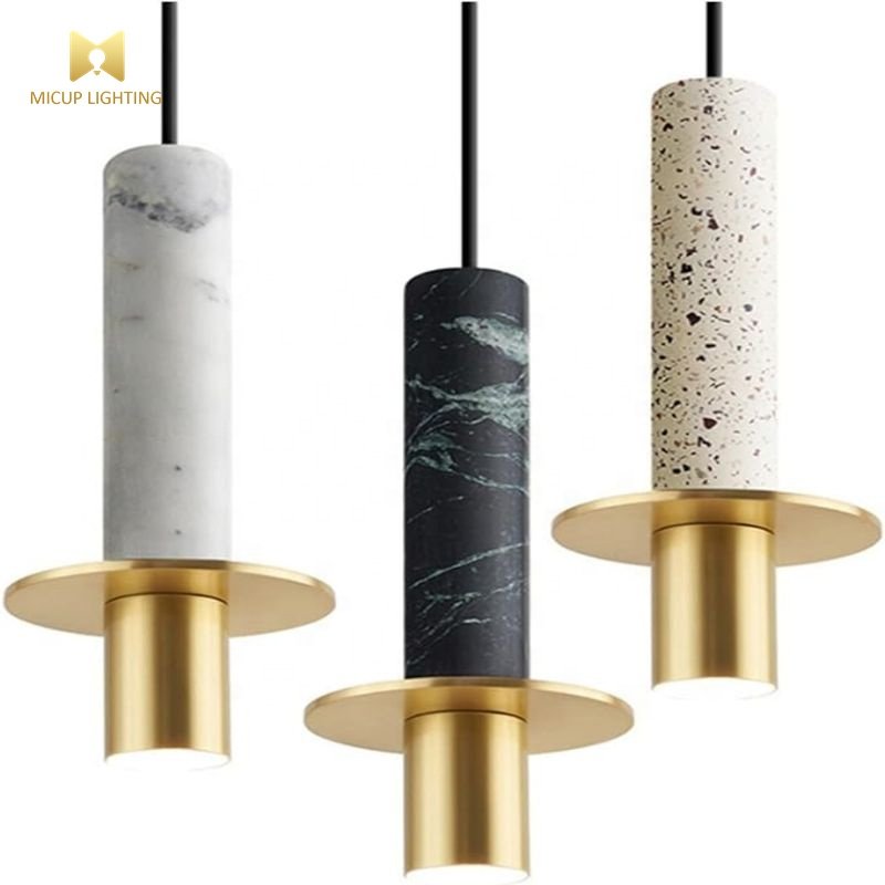New Recommended Nordic Simple Modern Marble Led Light Line Bar Restaurant Bedside Corridor Pendant Light
