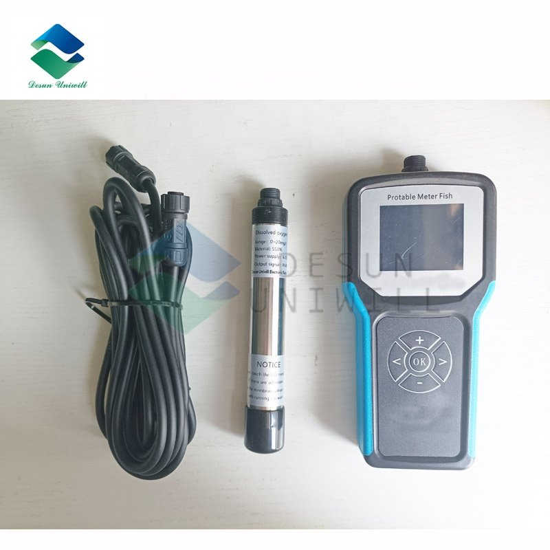 DYS-1 Portable Dissolved Oxygen Meter LCD Display Salinity RS485 Stainless Steel/ Titanium