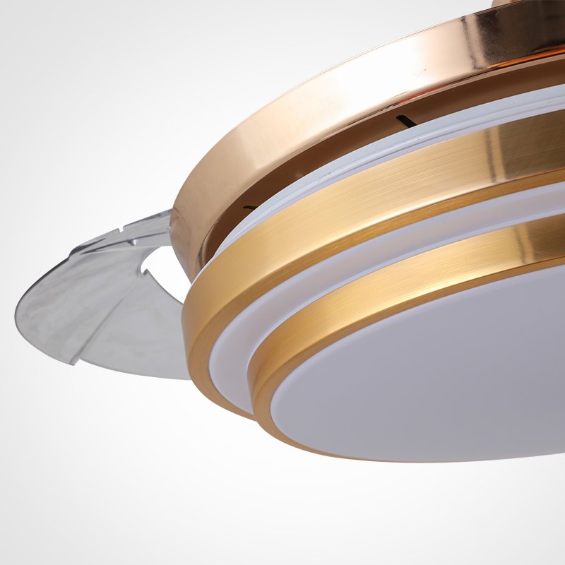 42'' Modern Multifunctional Chandelier Ceil Fan Light Pendant Retractable Led Ceiling Fan With Led Light Ceil and Remote