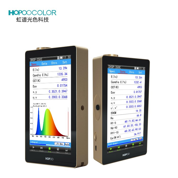 OHSP350C 380-780nm Portable Spectrometer CCT CRI Lux Tester Wavelength Meter