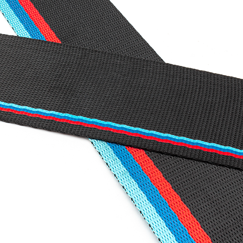 Custom logo Color Webbing High Tenacity Polyester Auto Racing Car Safety Seatbelt for bmw