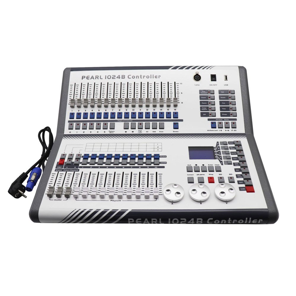 Pearl 1024B Controller Professional Stage Lighting Console DMX 512 Mixer Disco DJ Party Club Concert Desk