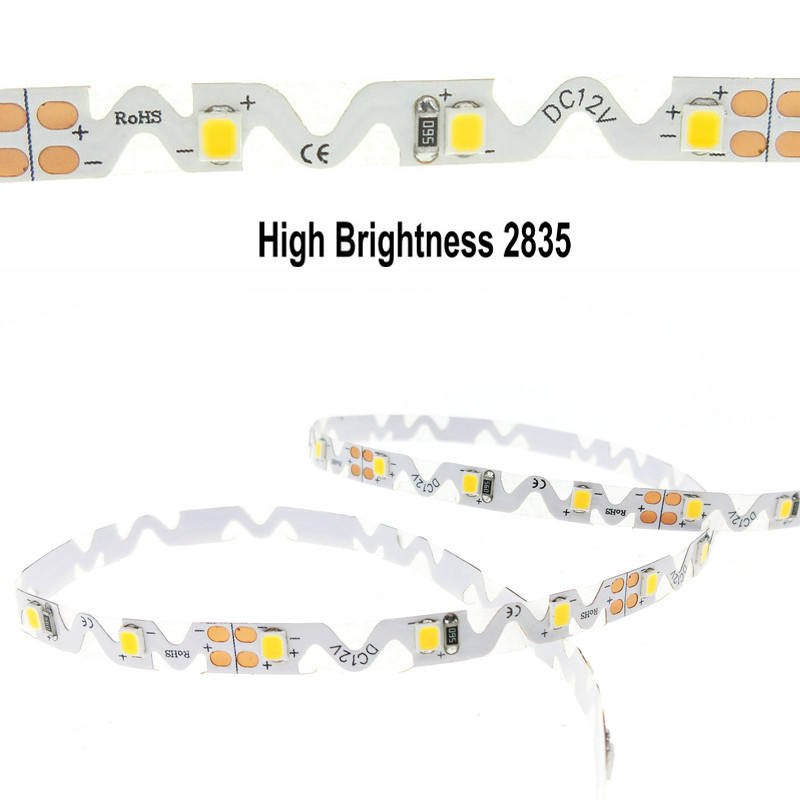 S Shape Zig Zag 2835 Led Strip Light 12V DC 60leds 5M Flexible Lamp for Advertise Sign Lighting