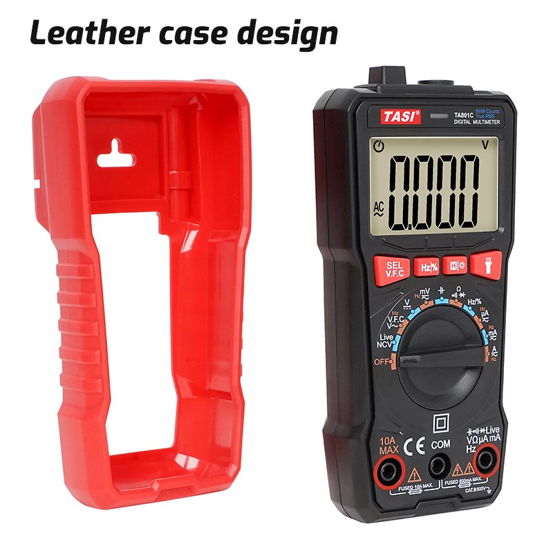 TASI TA801A Digital Multimeter True RMS 600V Auto Range AC DC Voltage Meter Multimeter